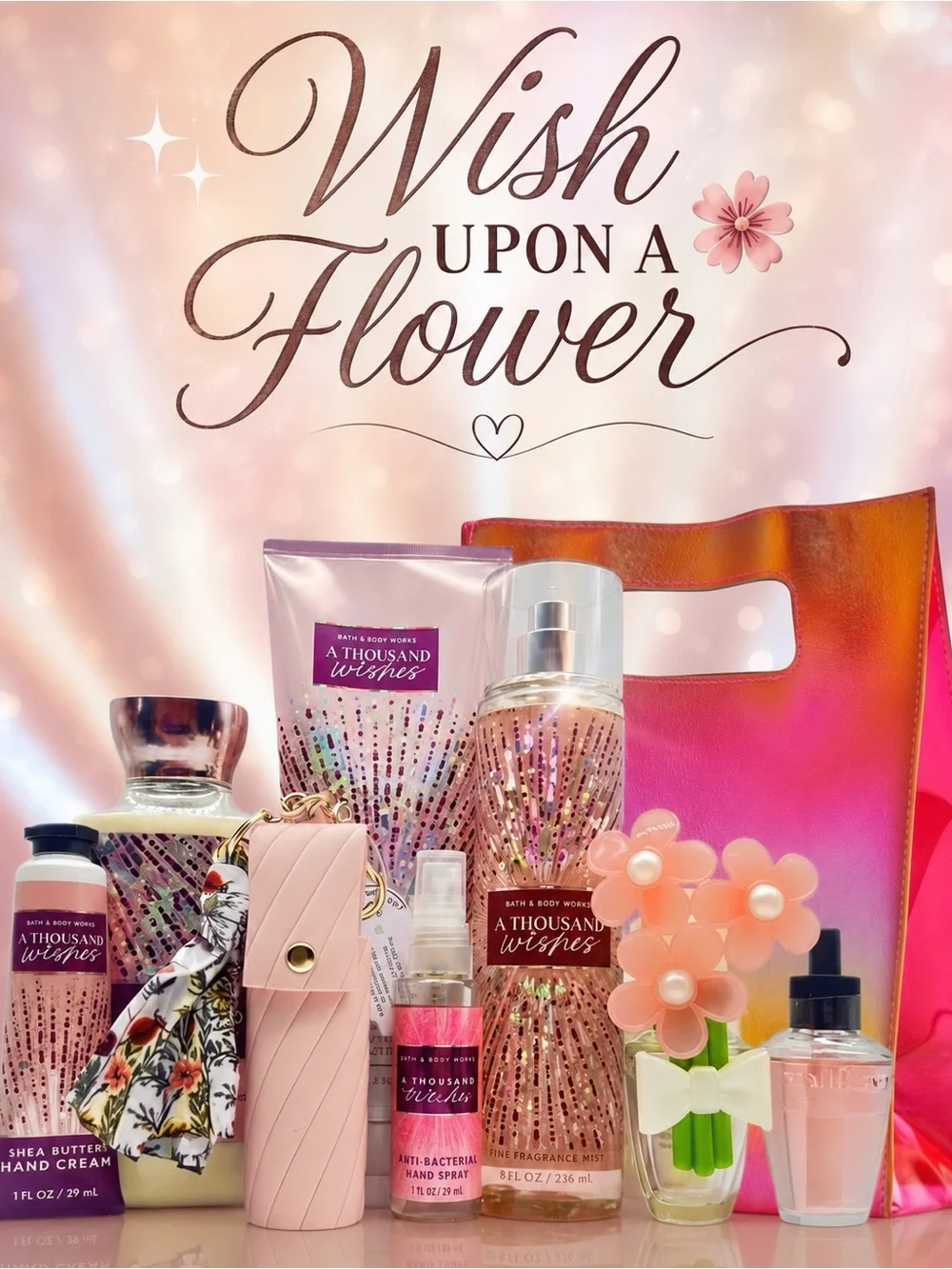 BBW Wish Upon a Flower A Thousand Wishes 9-Pc Collector Gift Set
